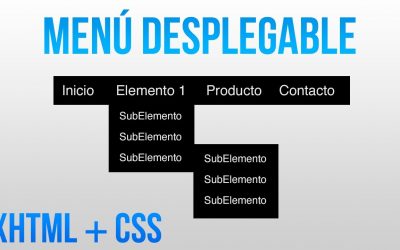 Como hacer un menú desplegable con HTML y CSS