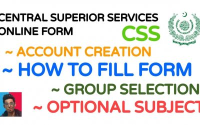 How to fill Online Form | CSS | FPSC | Central Superior Services of Pakistan | Combine Competitive