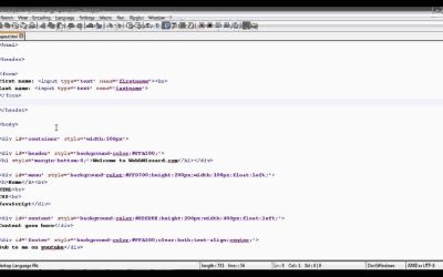 Do It Yourself – Tutorials – How to make your own simple website using Notepad++ | Part 2 Your Webpage Layout