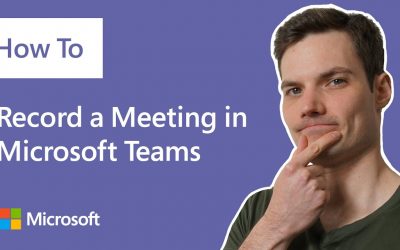 Do It Yourself – Tutorials – How to record a meeting in Microsoft Teams, demo tutorial