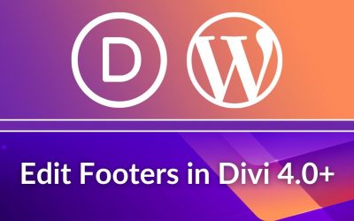 WordPress For Beginners – Divi Theme Tutorial: Divi Footer Customization & Editing