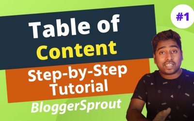 WordPress For Beginners – How To Add Table of Content in WordPress – Step By Step Tutorial – #BloggerSprout