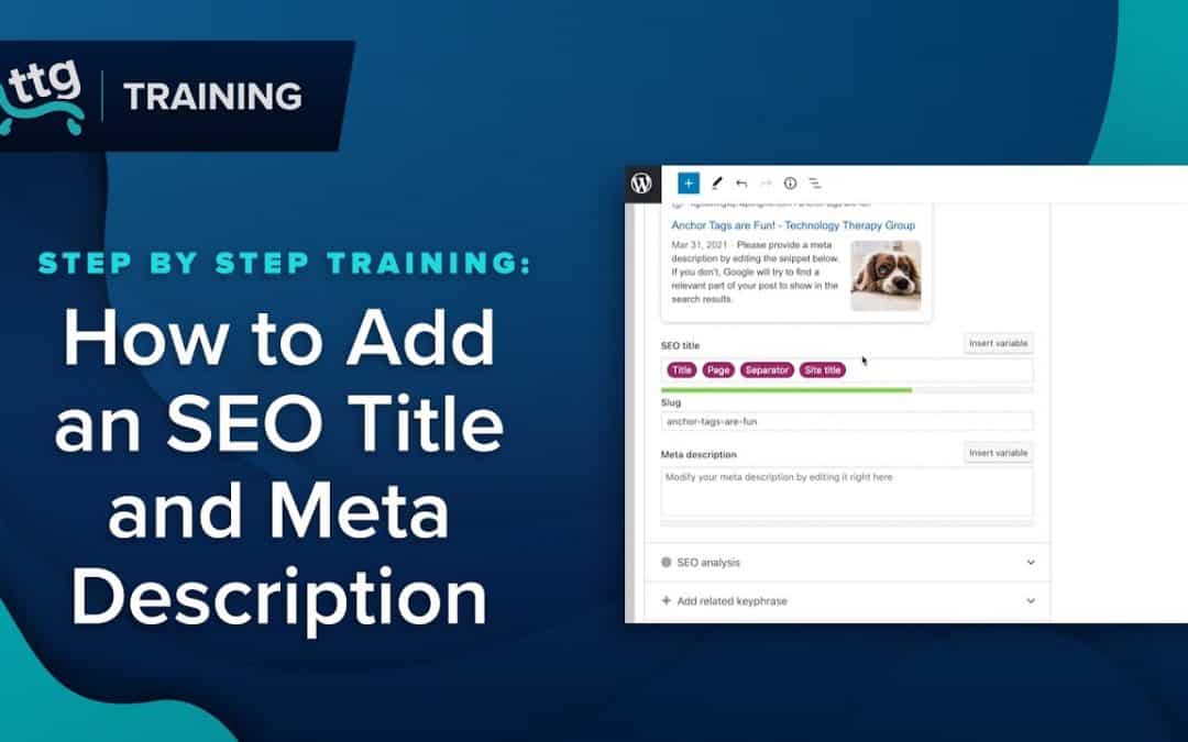 WordPress For Beginners – Yoast SEO Title & Meta Description on WordPress |2021 Tutorial meta description tidbit