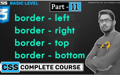 11. Border let right bottom top etc in css in hindi language for beginners by smart mind must watch