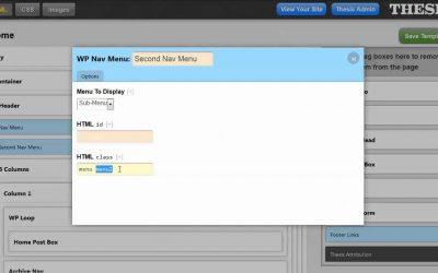 Thesis 2.0  CSS Editor Tutorial: How-to Restyle a Second Menu
