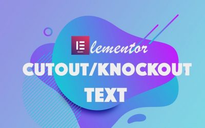 Elementor Knockout/Cutout Text using CSS- Image in Text