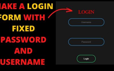 How To Make a Login Form Using HTML and CSS || Make Animated Login Form || HTML & CSS Tutorial