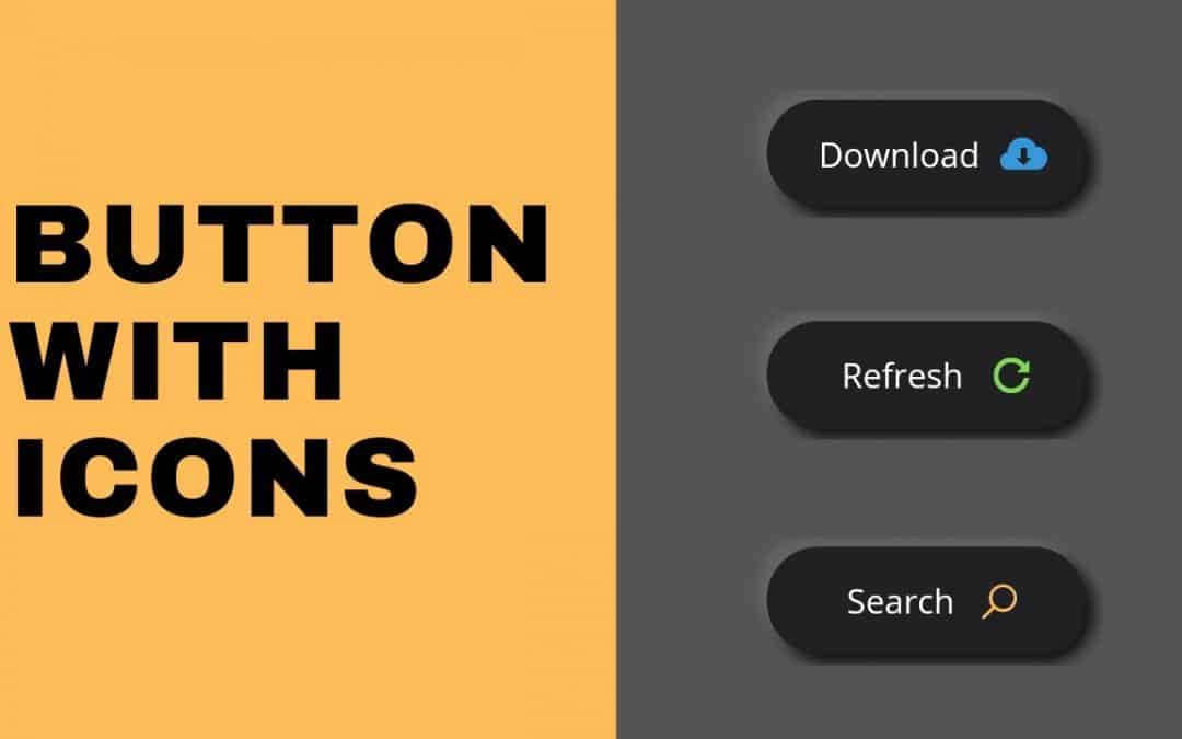 How to Make Button with Icon Using HTML & CSS | CSS Tricks