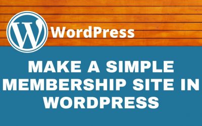 Do It Yourself – Tutorials – How to Create a Simple Membership Website in WordPress (FREE) | WordPress Tutorial