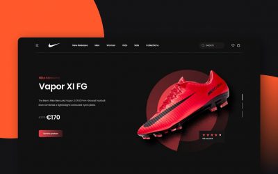 Do It Yourself – Tutorials – Designing a Nike Vapor XI FG Landing Page UI in Figma – Speed Art Tutorial