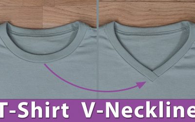 Do It Yourself – Tutorials – How to Alter a T-Shirt to Create a V Neckline