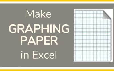 Do It Yourself – Tutorials – How to Make Graph Paper in Excel – Tutorial