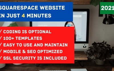 Do It Yourself – Tutorials – How to make SQUARESPACE WEBSITE in just 4 Minutes | 2021 | ENGLISH