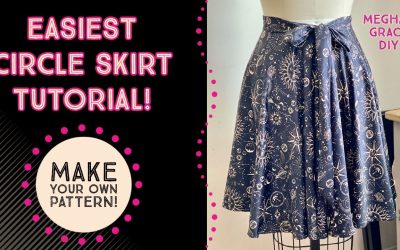 Do It Yourself – Tutorials – The EASIEST Circle Skirt Tutorial – Make your own pattern, waistband and zipper closure included!