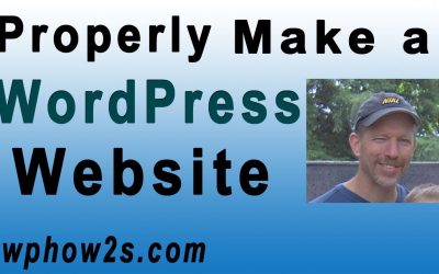 Do It Yourself – Tutorials – WordPress Tutorial for Beginners  – Properly Make a Website with WordPress