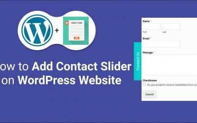 WordPress For Beginners – How to Add Contact Form Slider | WP Contact Slider in WordPress Website Tutorial | Sidebar Slider