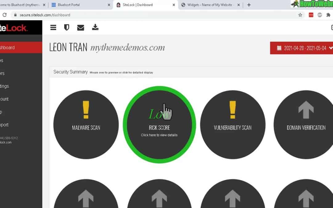 WordPress For Beginners – SiteLock Review + Setup Tutorial For WordPress & BlueHost Customers