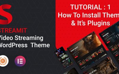 WordPress For Beginners – Streamit – How to Install Theme & Plugins  | Tutorial 1