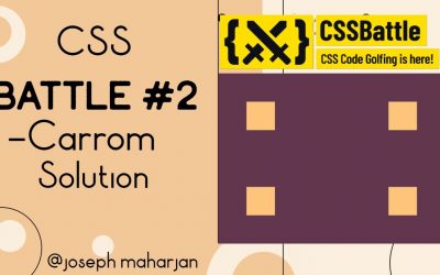 CSS Battle #2 – Carrom || #CssbattleSolution