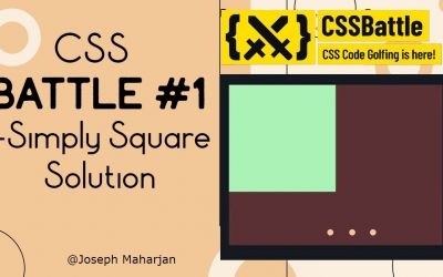 CSS Battle #1 – Simply Square || #CssbattleSolution