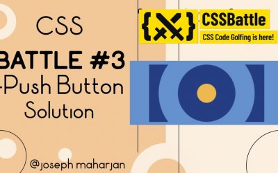 CSS Battle #3 – Push Button || #CssbattleSolution