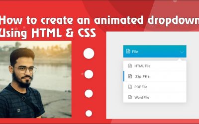 How to make animated dropdown using HTML and CSS | By Muhibbullah Ansary