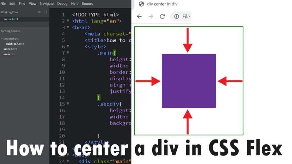 How To Center A Div In Css Flex In Hindi 