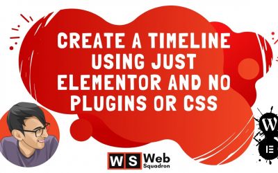 Create a Timeline using just Elementor and no Plugins or CSS