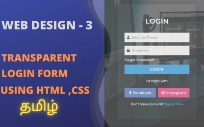 Amazing Transparent Login Form using HTML and CSS – CS TRICKS