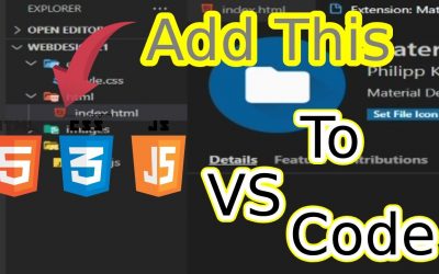 Awesome icons for HTML/CSS/JS in vs Code.