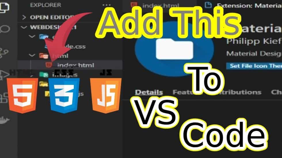 Awesome icons for HTML/CSS/JS in vs Code. | Dieno Digital Marketing ...