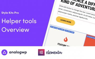 Helper Tools Overview – Style Kits for Elementor