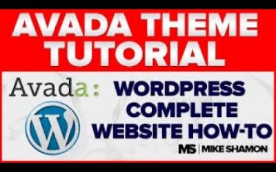 WordPress For Beginners – How to Make a Website With WordPress 2011 – Avada Theme Tutorial