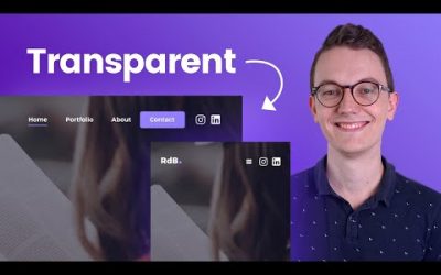 WordPress For Beginners – How to create a Transparent Header Menu in WordPress with Elementor Pro