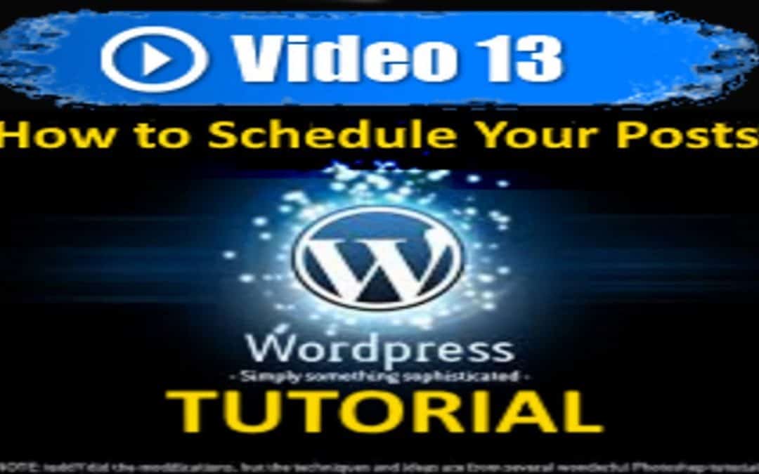 WordPress For Beginners – WordPress Tutorial – How to Schedule Your Posts – Mastering WordPress in under 60 minutes