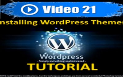 WordPress For Beginners – WordPress Tutorial – Installing WordPress Themes – Mastering WordPress in under 60 minutes