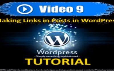 WordPress For Beginners – WordPress Tutorial – Making Links in Posts in WordPress – Mastering WordPress in under 60 minutes