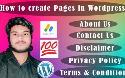 WordPress For Beginners – WordPress Tutorial for Beginners in Hindi : How to Create Important Pages for Adsense Approval |Pt 2