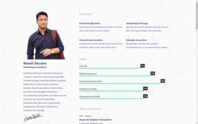 How To Make A Resume Website | HTML & CSS