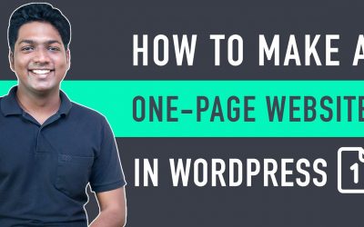 How To Create A One-Page Website In WordPress