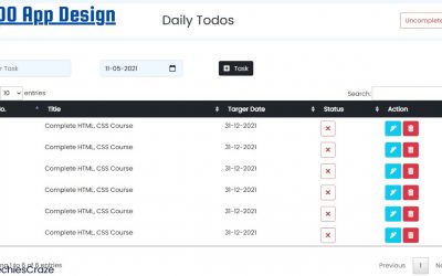 How to make Responsive TODO App design using HTML, CSS & Bootstrap | TechiesCraze