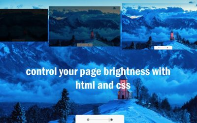 javascript brightness controler || custom brightness controler || HTML CSS JAVASCRIPT