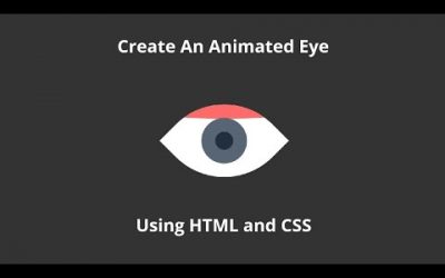 CSS Animated Eye On Hover | CSS HTML Hover Effects