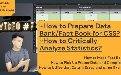 How to Prepare CSS Data Bank/Fact Book and Critically Analyze Statistics