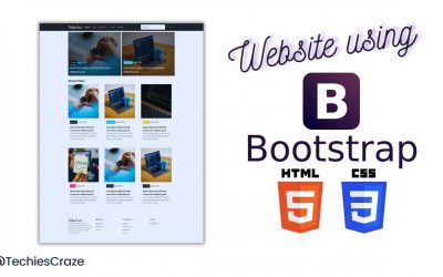 How to make Responsive Website Using Bootstrap HTML & CSS | TechiesCraze