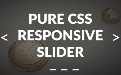 Pure CSS Responsive Image Slider – Only HTML & CSS