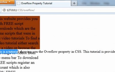 CSS: Overflow Property