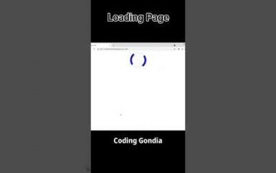 How to create Loading animation in HTML & CSS | Loading Page #shorts