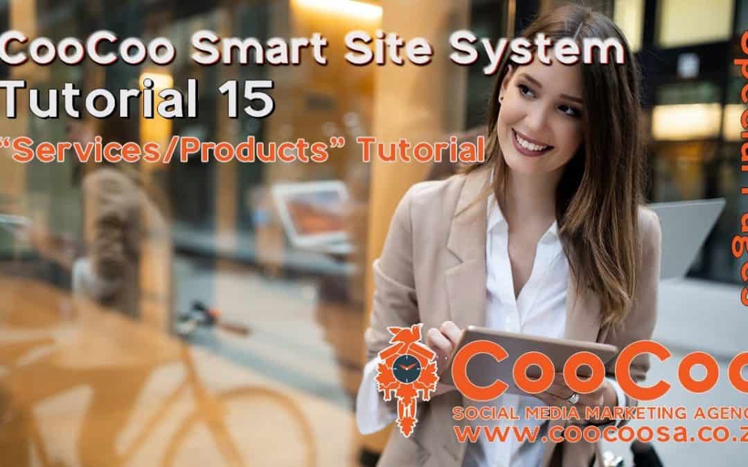 Do It Yourself – Tutorials – CooCoo Smart Site – Tutorial 15 – (Services/Products) – Build your Joomla website in under 1 Hour!