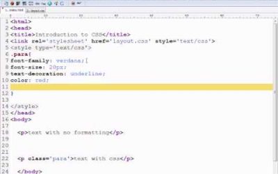 CSS Tutorial 1 – Introduction to CSS